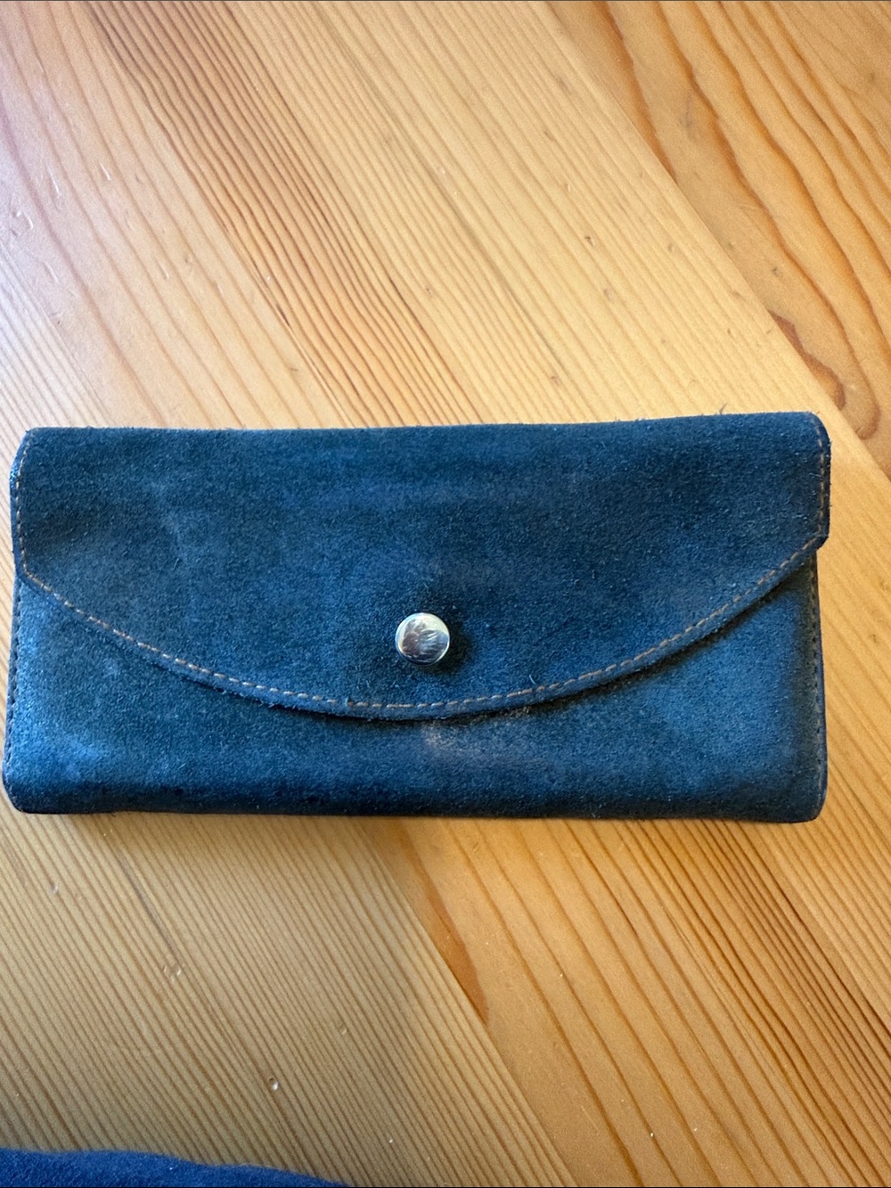 Vintage Free people Suede Wallet in Dark Teal